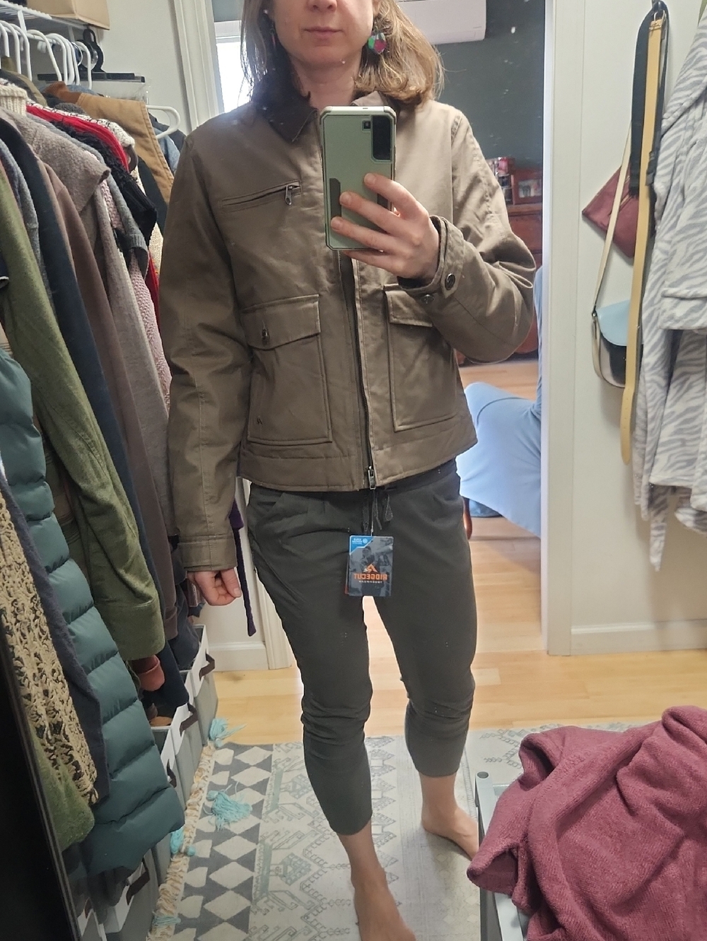 Casual Utility Jacket - Olive Brown